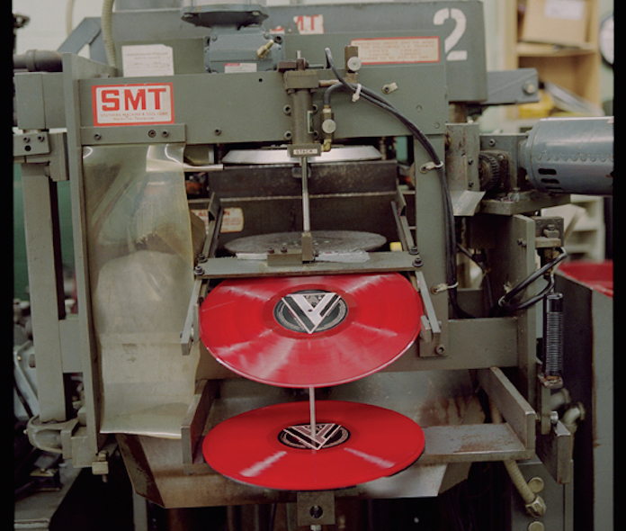 Plant press. Vinyl pressing Plant.